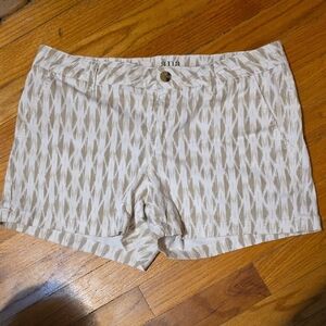 a.n.a Beige Patterned Women's Bermudas